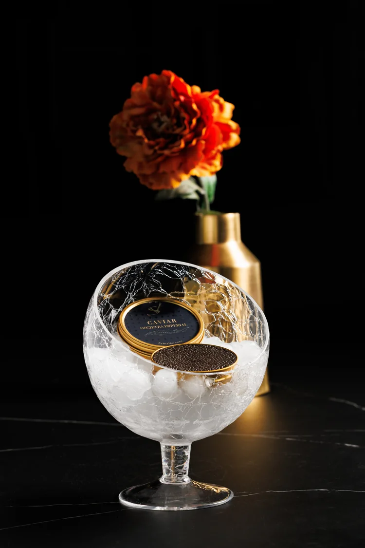 Caviar sobre hielo