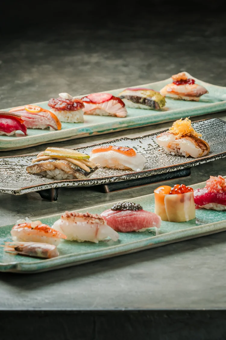 Selección de nigiri sushi