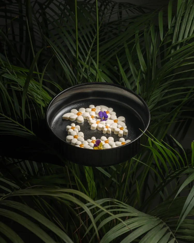 Flores de mazapán